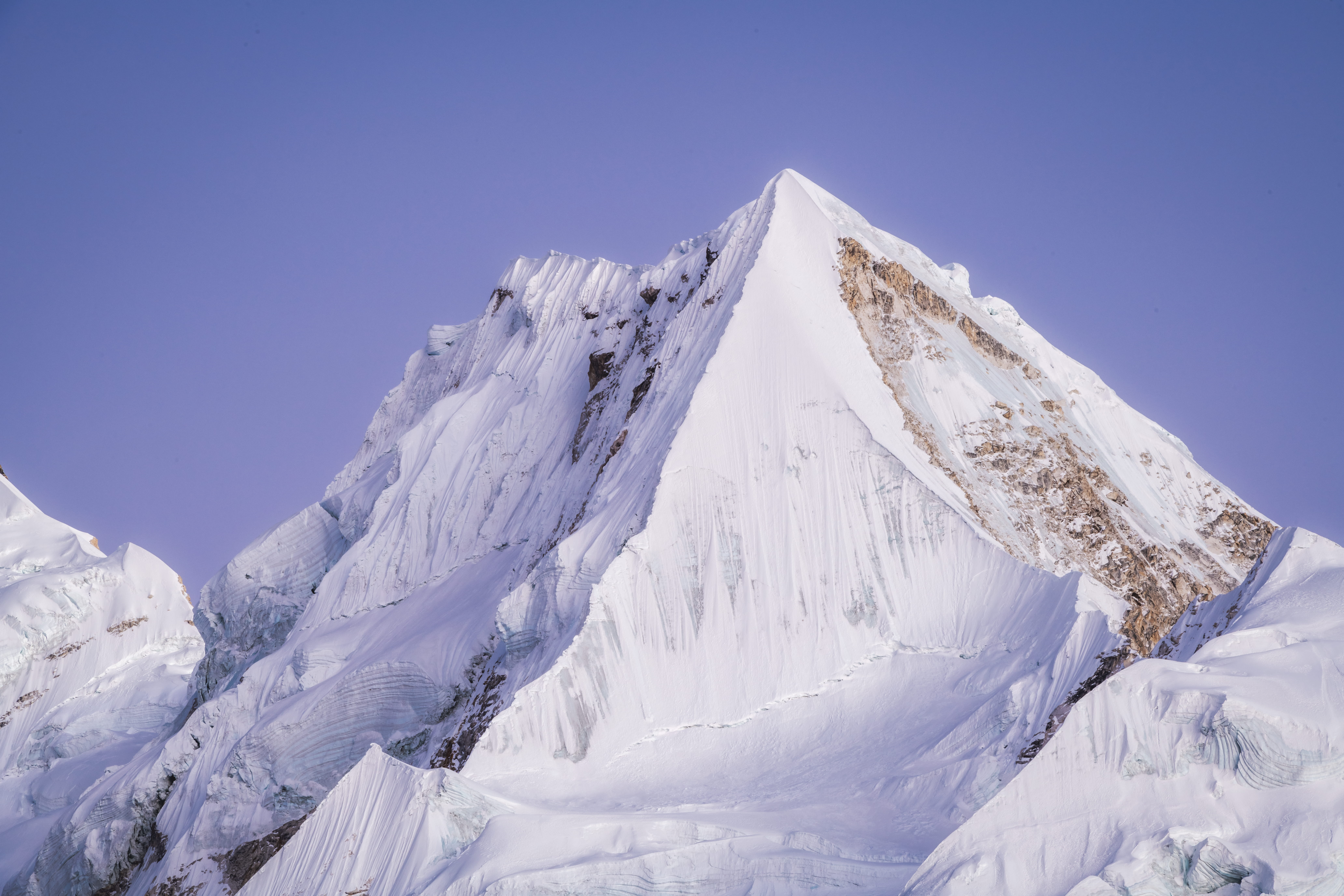 Snow-capped Himalayan peak at dawn